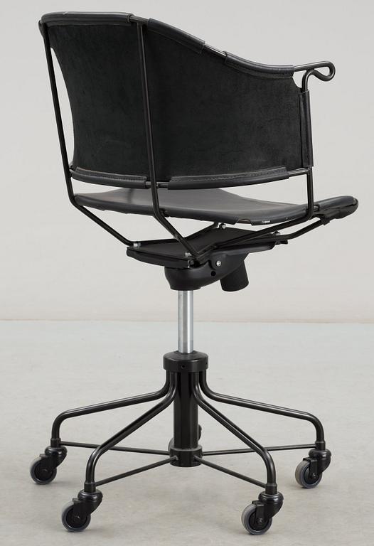 A Mats Theselius swivel chair 'Sheriff' by Källemo, Sweden.