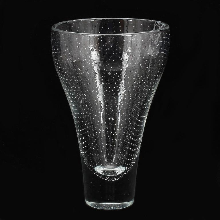 VAS, glas, Gunnel Nyman, Nuutajärvi Notsjö, signerad och daterad -55.