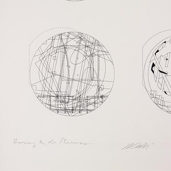 AI WEIWEI, signerad i blyerts Ai Weiwei och Herzog & de Meuron, screenprint, numrerad 71/200.