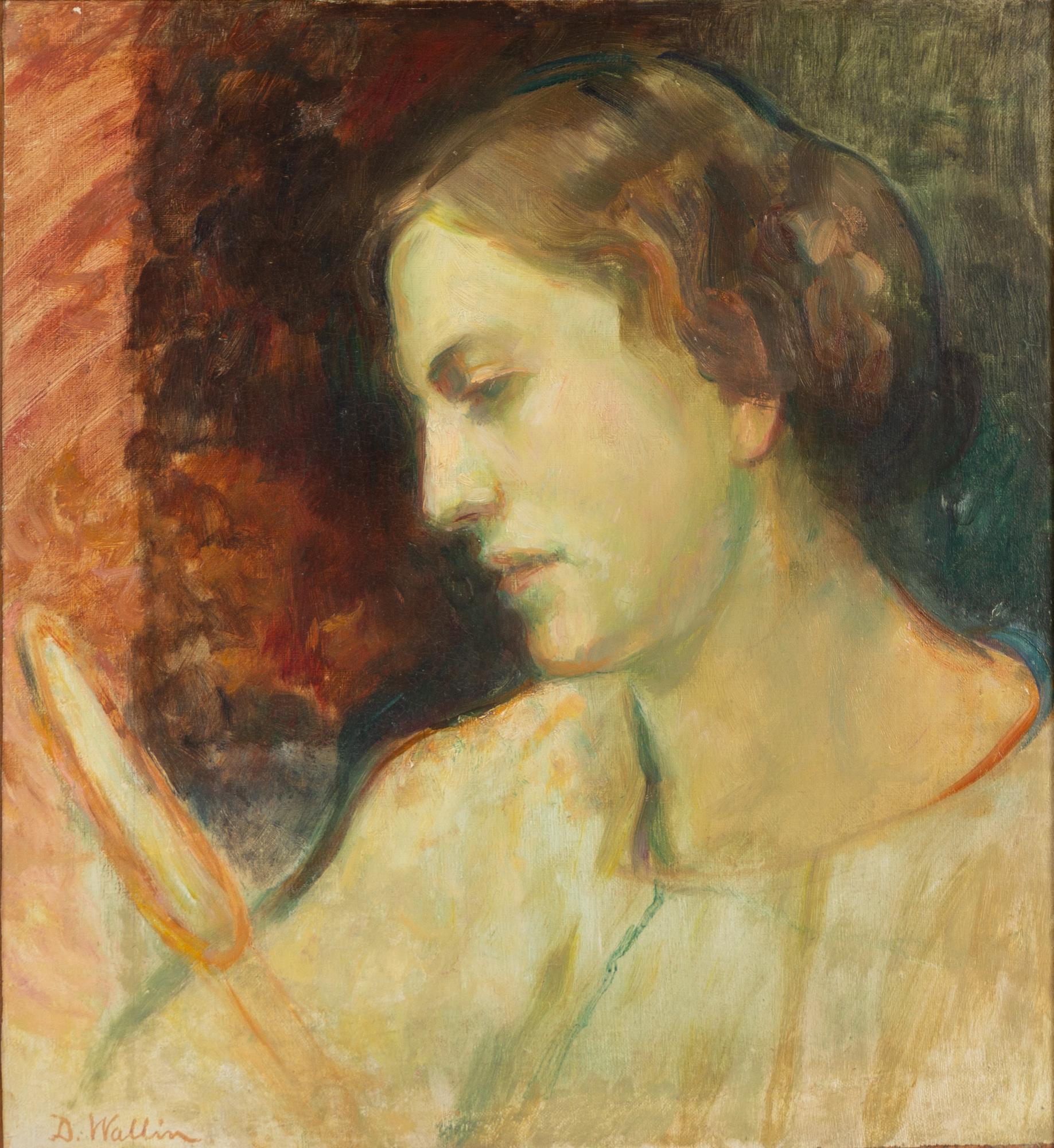 David Wallin, Porträtt i halvprofil.