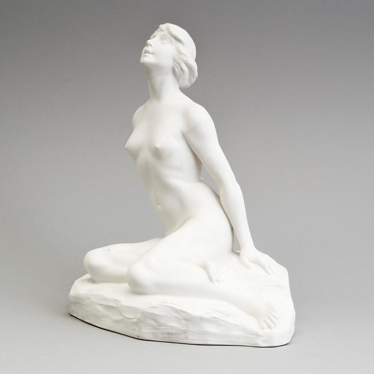 FIGUR, parian, Gustafsberg 1913.