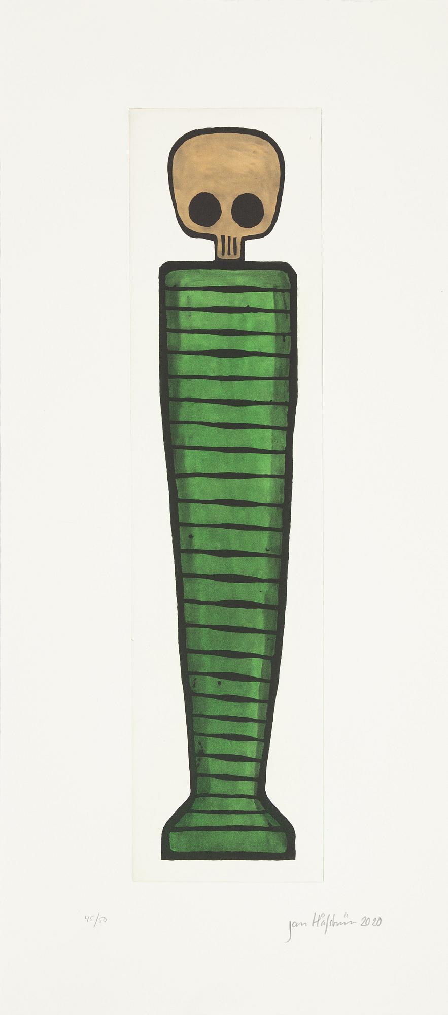 Jan Håfström, etching in colours, 2020, signed 45/50.