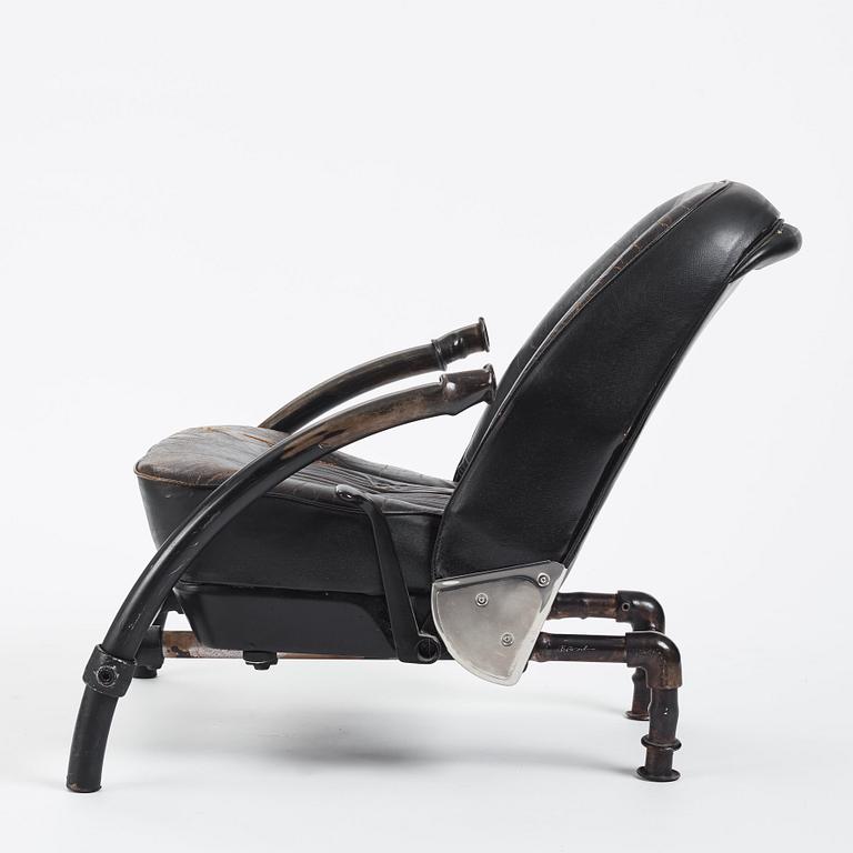 Ron Arad, a rare and signed Rover-Chair, One Off, London 1980's.