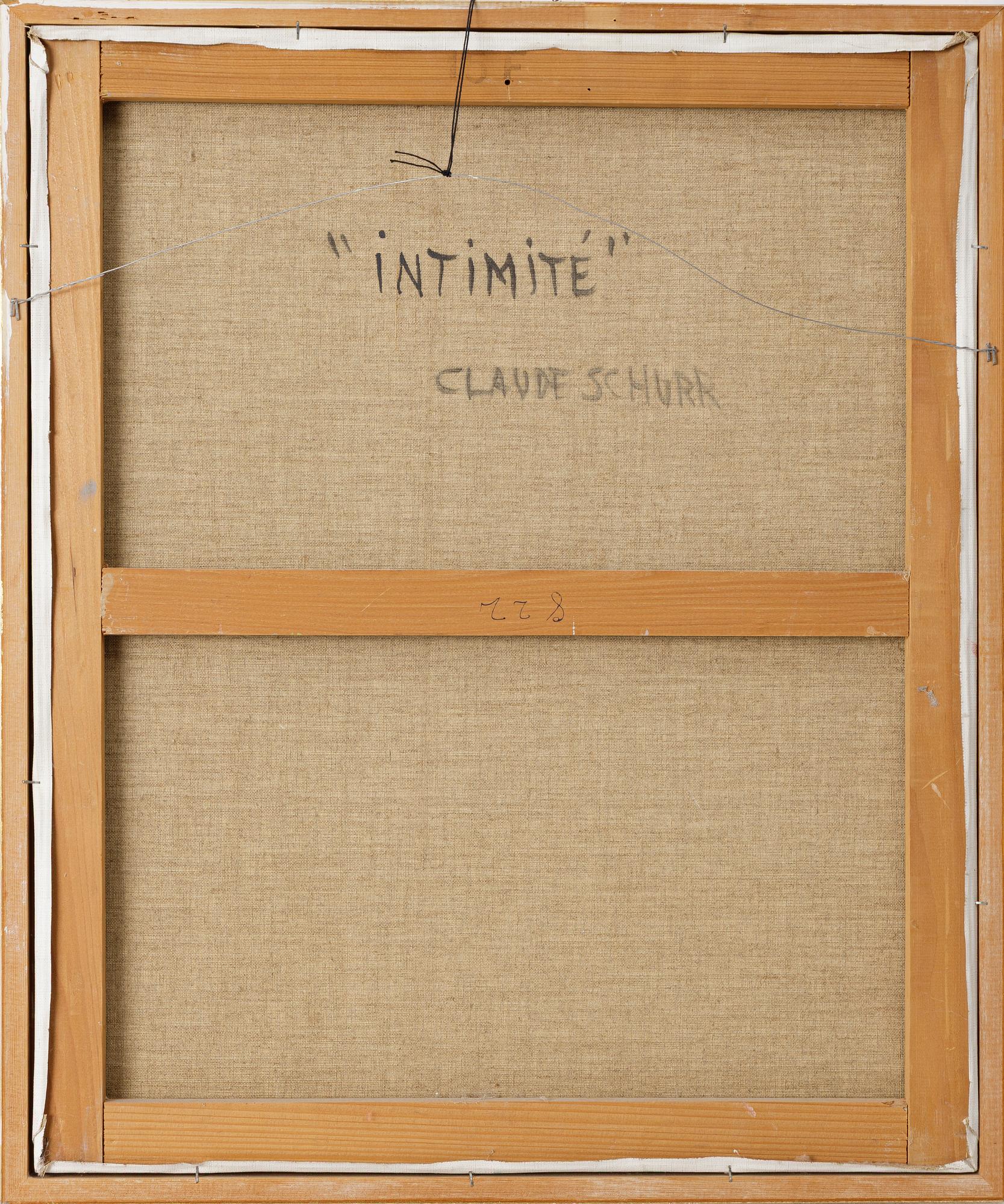 Claude Schürr, "Intimité".