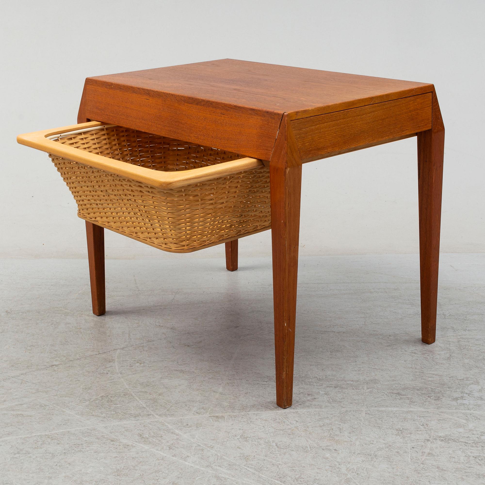 A 1950's teak sewing table by Severin Hansen.