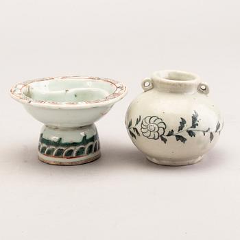 A group of Chinese and south east asian miniture vases and vessels, 19th Century.