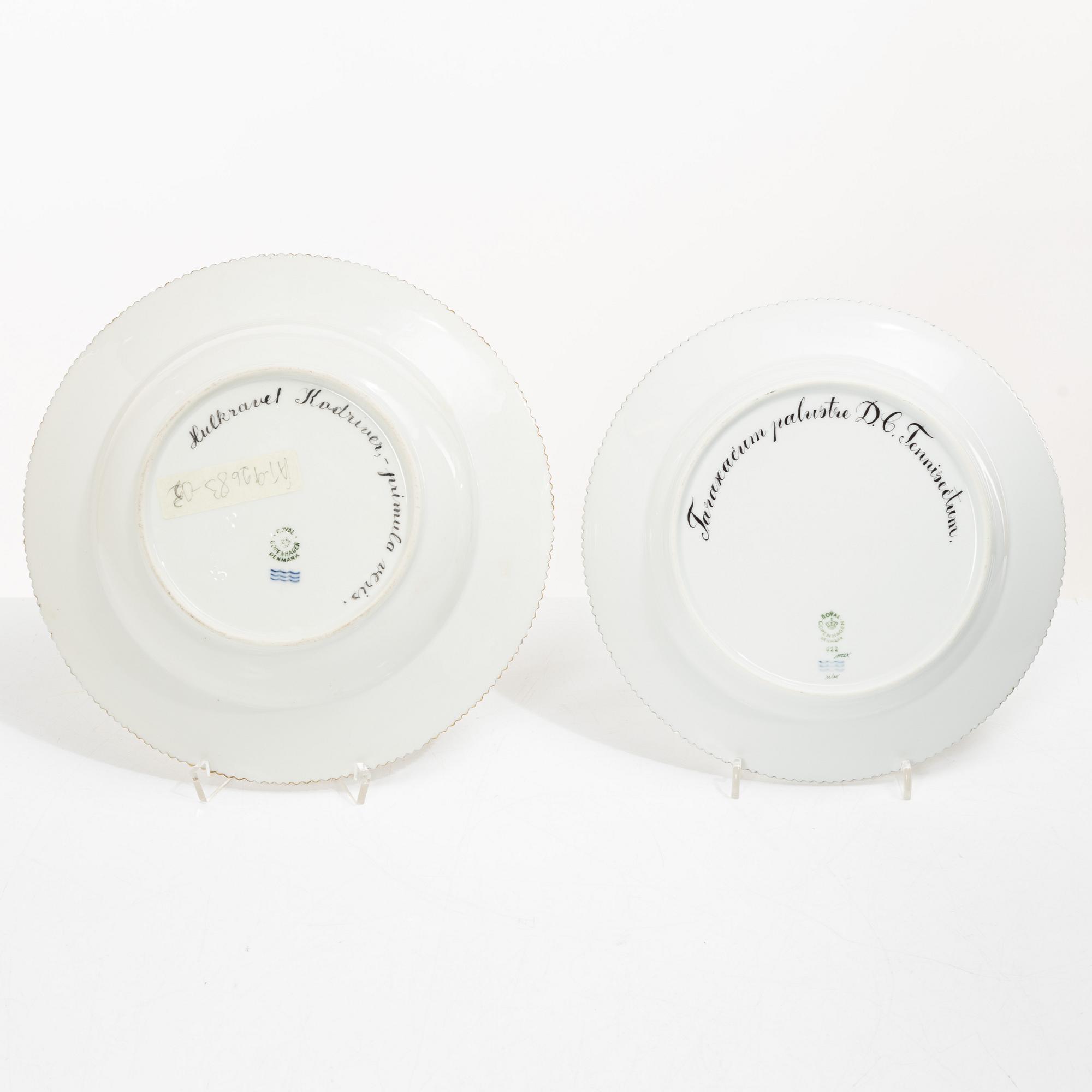 Royal Copenhagen, fat, 4 st, "Flora Danica", Danmark.