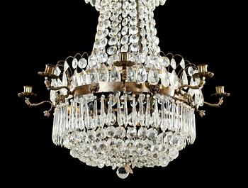 LJUSKRONA, gustaviansk stil, omkring 1900-talets mitt. Höjd ca 85 cm.