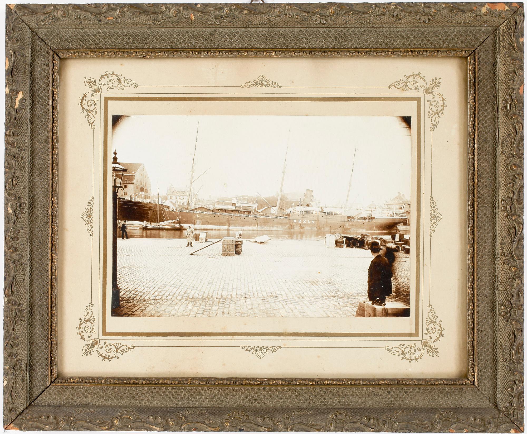 SKEPPSFOTOGRAFI, SS Hekla Danmark, omkring år 1900.