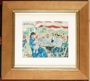 Francois Gall, At the café, Paris.