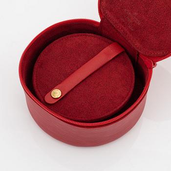 Louis Vuitton, a red epi leather 'Ecrin Bijoux Jewelry case', 2003.