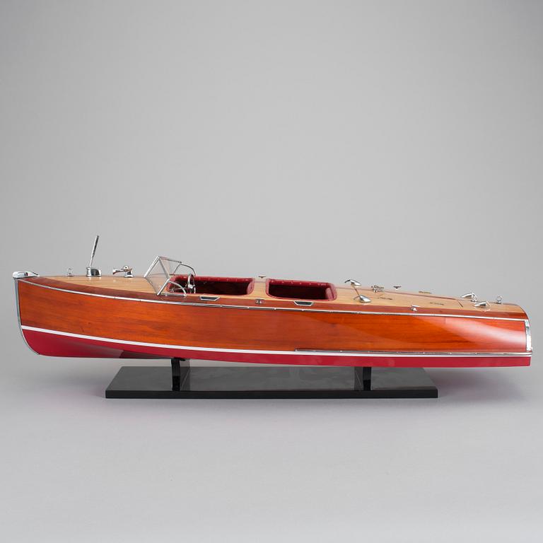 FARTYGSMODELL, "Criss Craft Barrel Back'', 2000-tal.