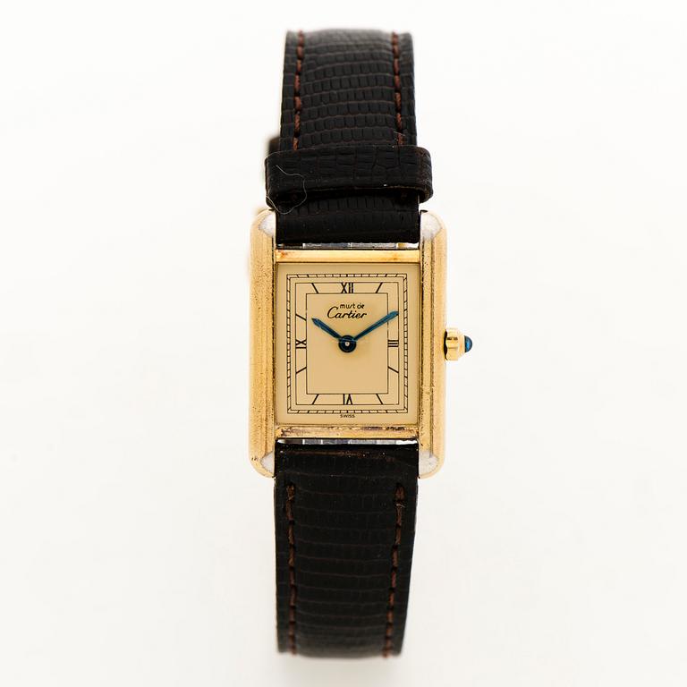 CARTIER, Tank, armbandsur, 20 x 20 (28) mm.