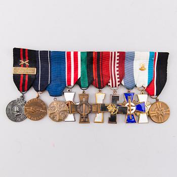 Set of Finnish medals, mid-/latter half of 20th Century.