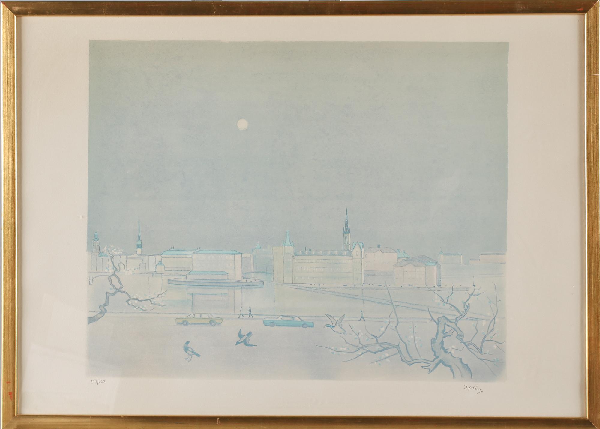 EINAR JOLIN, färglitografi, signerad och numrerad 193/360.