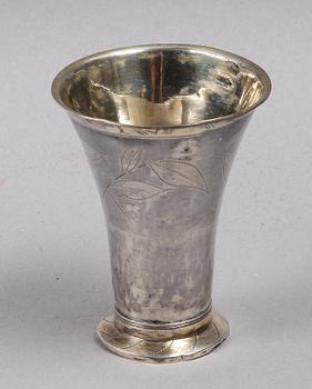 BÄGARE, silver. Elias Petter Modin, Sundsvall 1810.