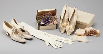 PARTI ACCESSOARER, 5 delar, från Linnéjubileet 1907.