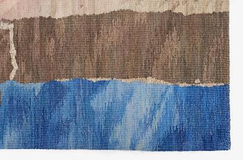 Susanne Henriques, a tapestry triptych, 'Strukturerad natur' c. 223 x 176 (one 165) cm, signed AB MMF SH.