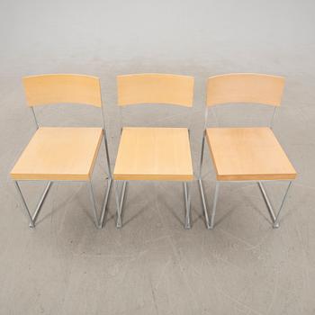 Enzo Berti, chairs 6 pcs "CUBA", Lapalma, Italy late 20th century.