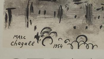 MARC CHAGALL, efter, utställningsaffisch.