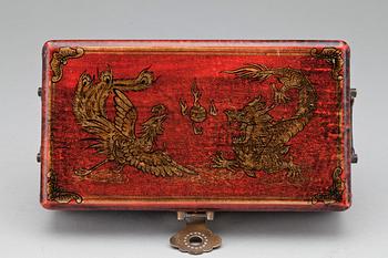 MAHJONGSPEL, ben och trä. Kina. 1900-tal.