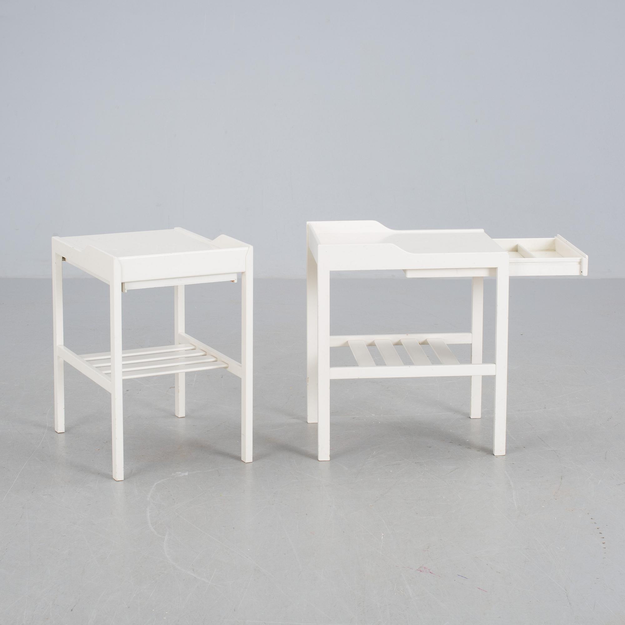 SÄNGBORD, 1 par, Bertil Fridhagen, Bodafors.
