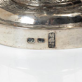 Two Chinese silver vases, circa 1900.