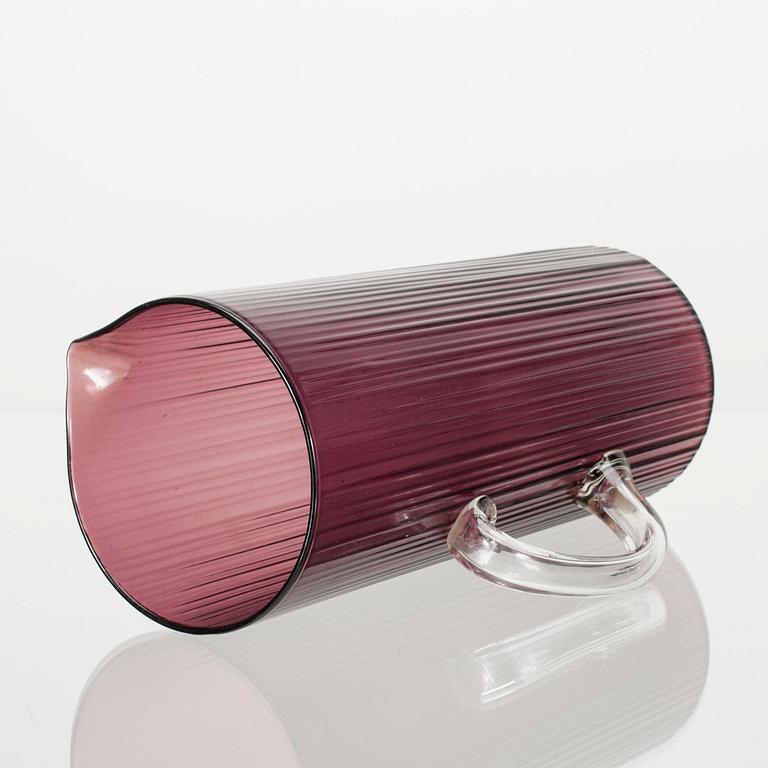 KANNA och SAFTGLAS, 6 st, modell 2065, design Tapio Wirkkala, Iittlala 1960-tal.