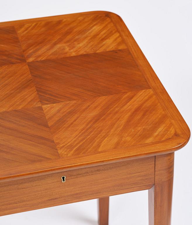 Oscar Nilsson, a mahogany desk, cabinetmaker Allan Lindgren, Stockholm, 1938.