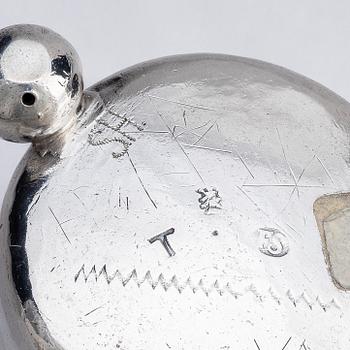A Swedish early 18th century silver beaker, mark of Ferdinand Sehl d.ä., Stockholm 1707.