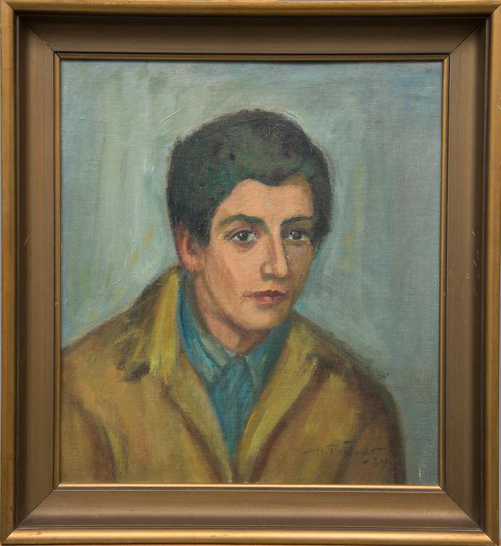 HELNY TIGERSTEDT, öljy levylle, signeerattu ja päivätty -34.