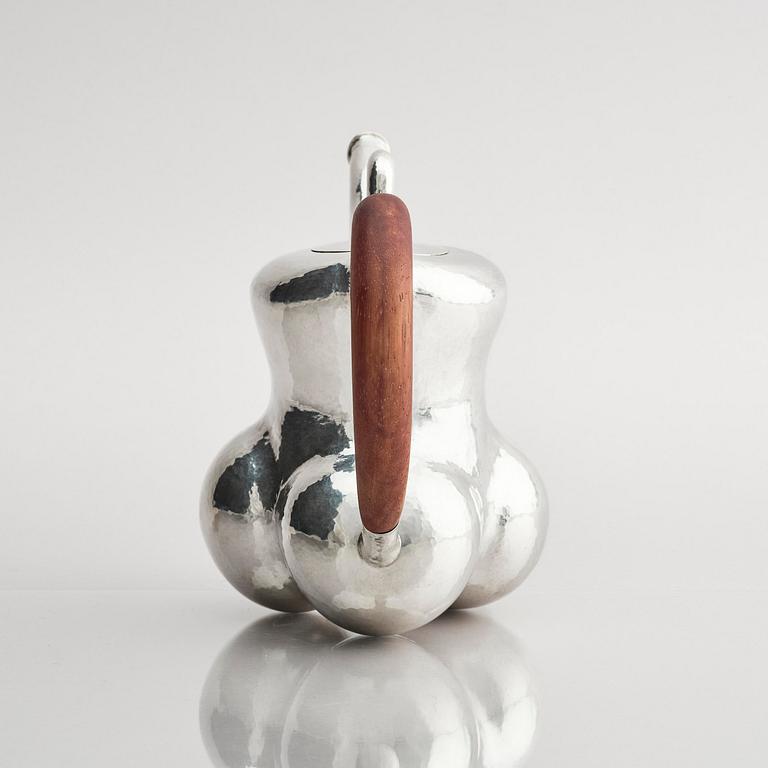 Olle Ohlsson, a sterling silver teapot, Stockholm, Sweden 2001.