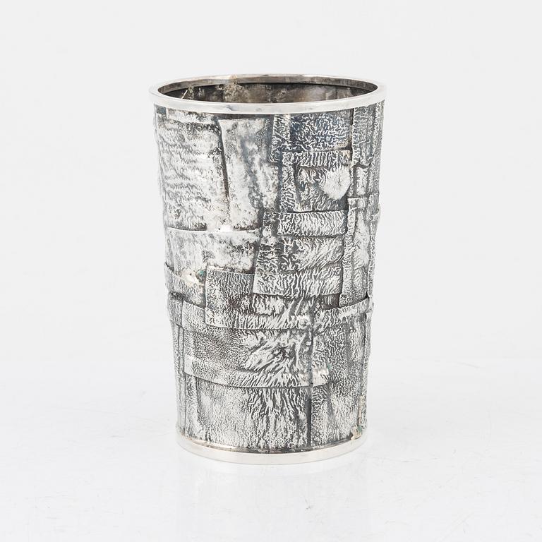 Anders Ericson, a silver beaker, Kristianstad 1969, signed.