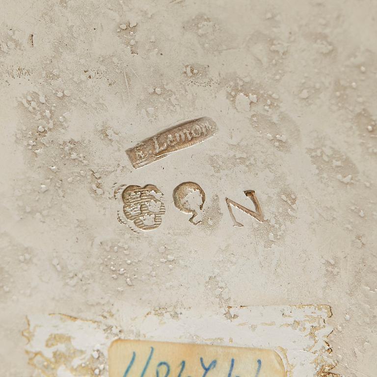 Erik Lemon, kaffekanna, silver, Uppsala 1782. Gustaviansk.