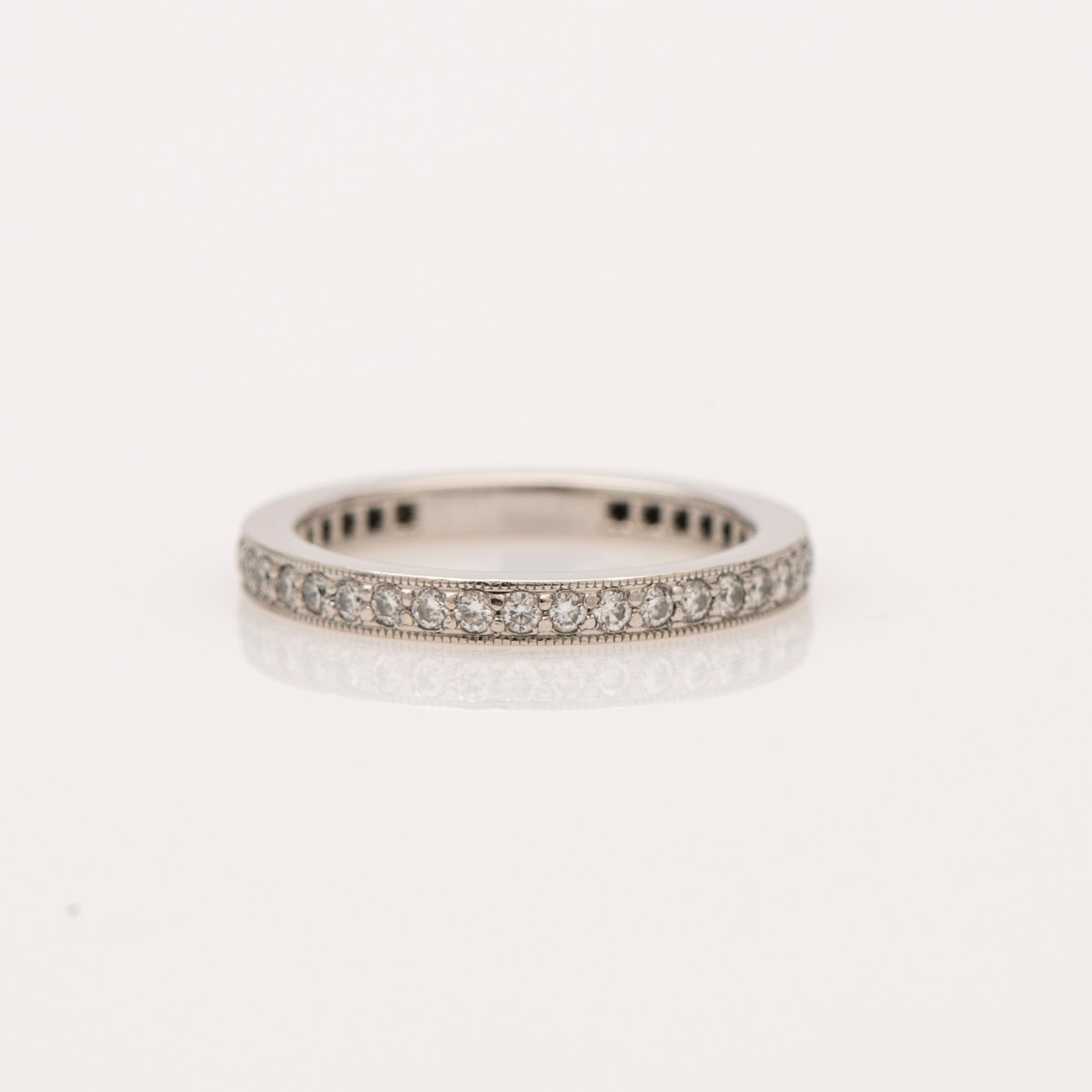 Tiffany & Co, ring, platinum with brilliant-cut diamonds.