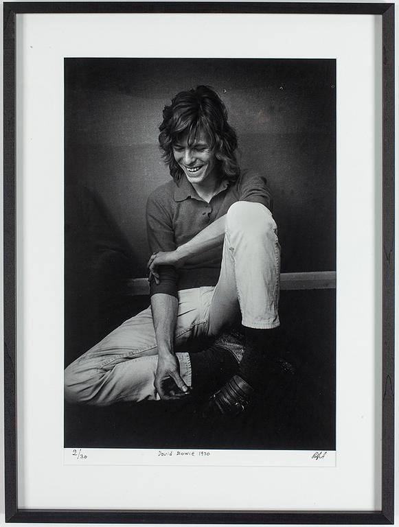 ROLF ADLERCREUTZ, photograph, "David Bowie 1970", archival pigment print, signed Rolf A and numbered 2/30.