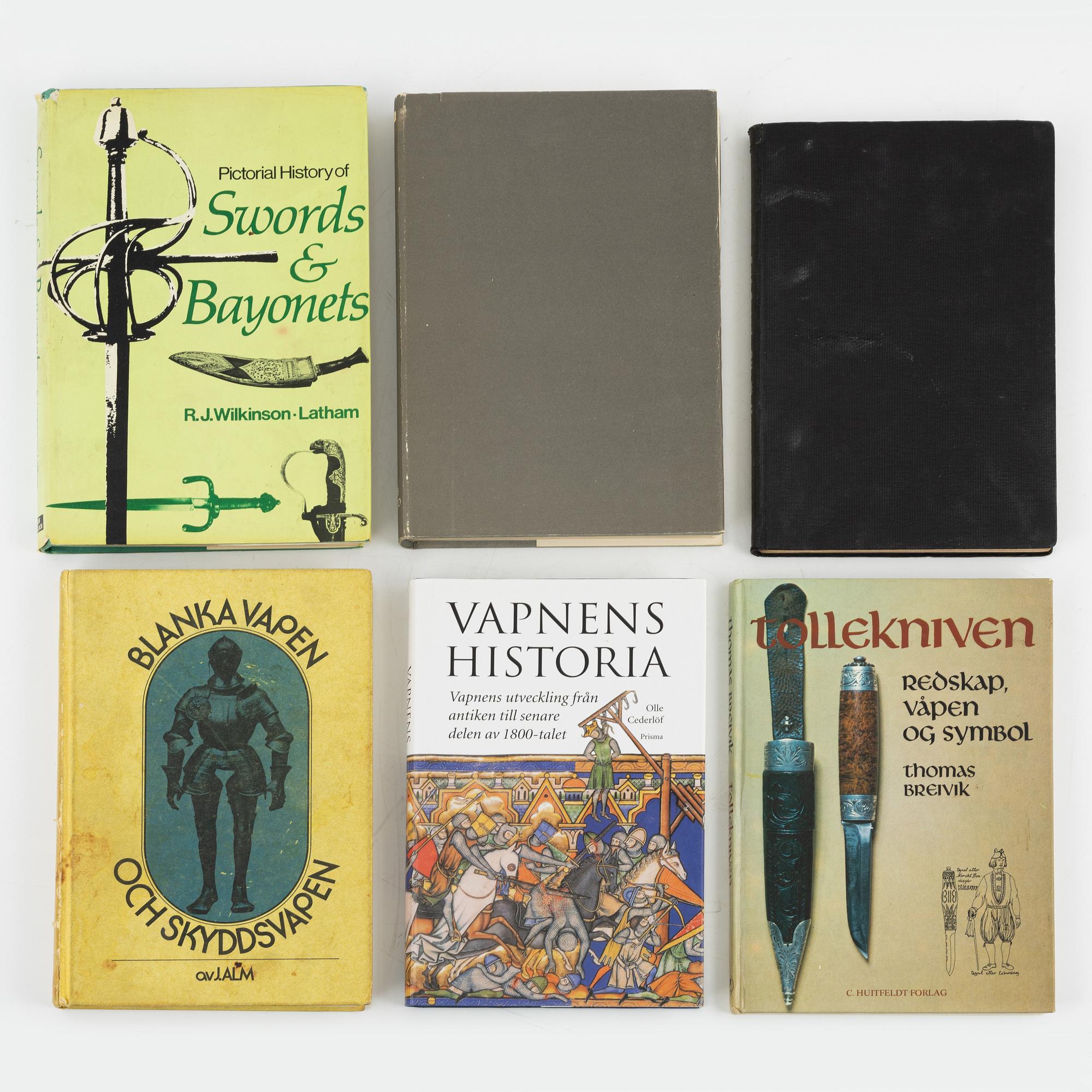 24 volumes, books and booklets on Arms & Armour.
