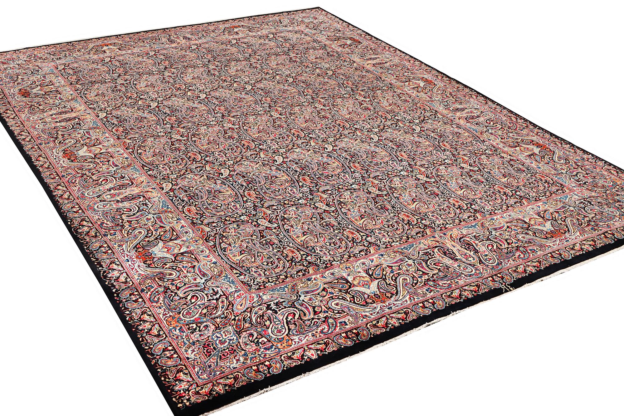 Carpet, Kirman Lavar, approx. 475 x 342 cm.