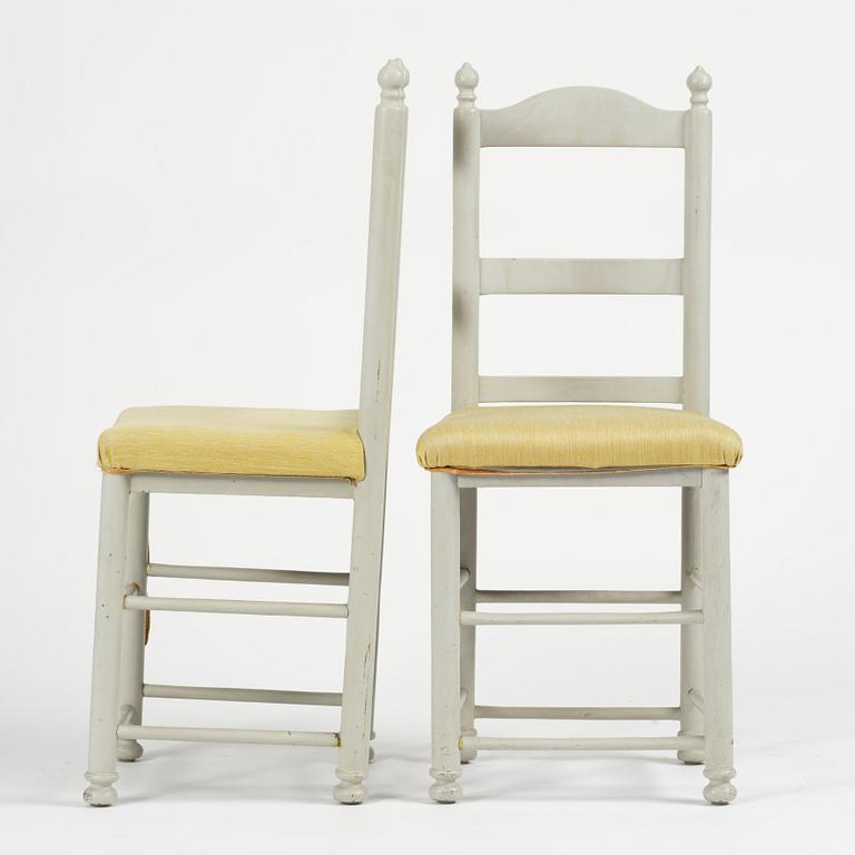 Stolar, ett par, Sverige, omkring år 1800, Gustavianska.