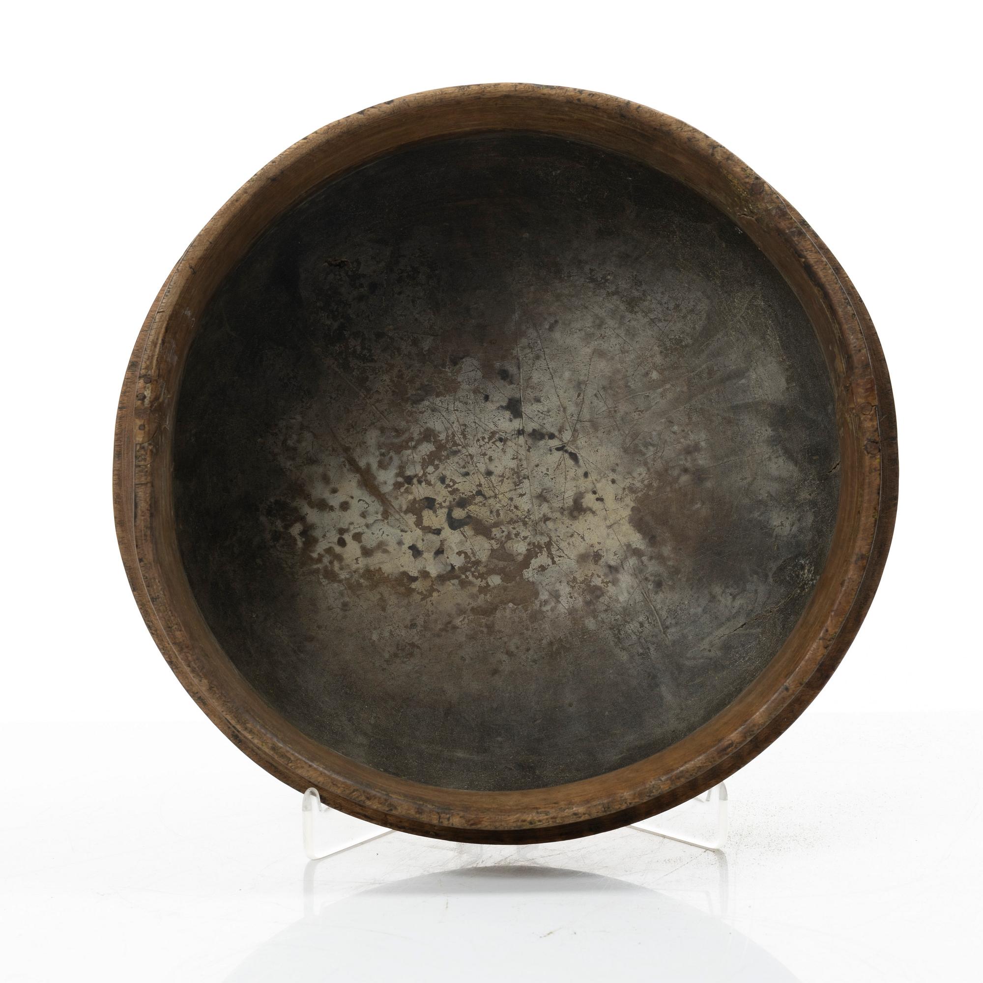 Turned bowl, folk art, 19th century.