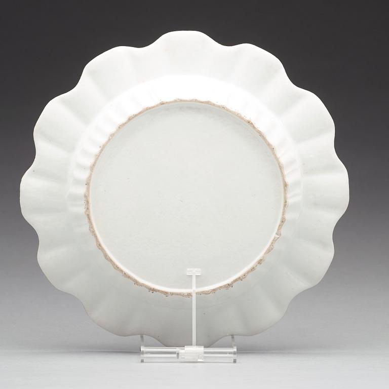 A famille rose dish, Qing dynasty, Qianlong (1736-95).