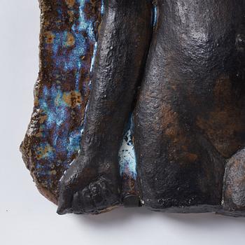 Michael Schilkin, a stoneware wall relief, Arabia, Finland 1940s.