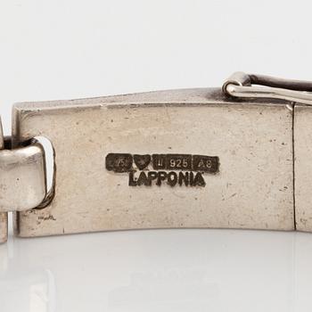 Björn Weckström, A sterling silver bracelet "Crisium". Lapponia 1978.