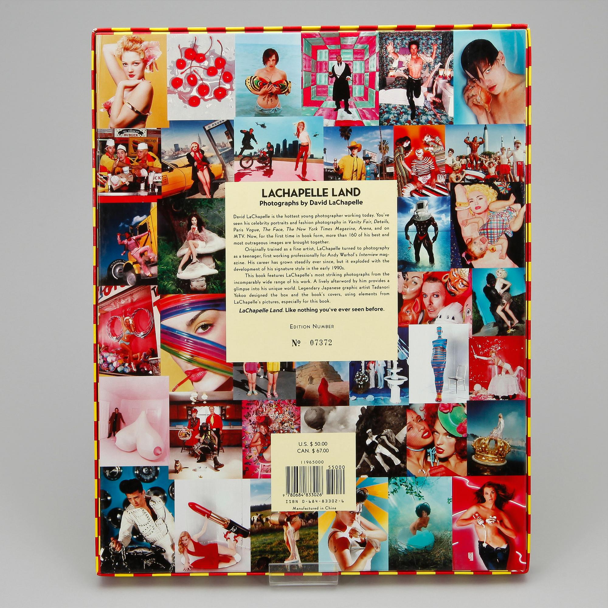 FOTOLITTERATUR, "LaChapelle Land", fotografier av David LaChapelle, första upplagan, numrerad 07372, New York, 1996.