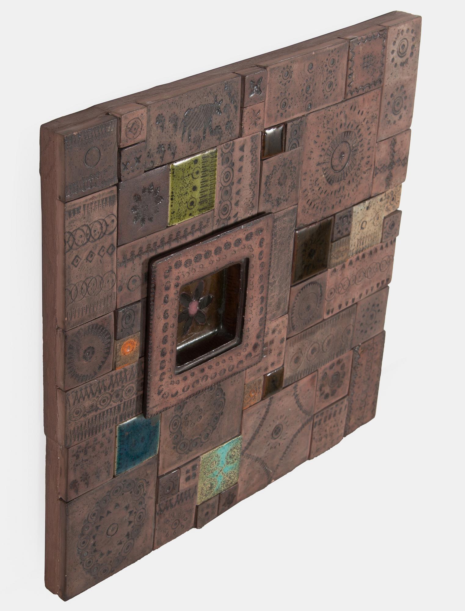 Rut Bryk, relief, signed a tergo.