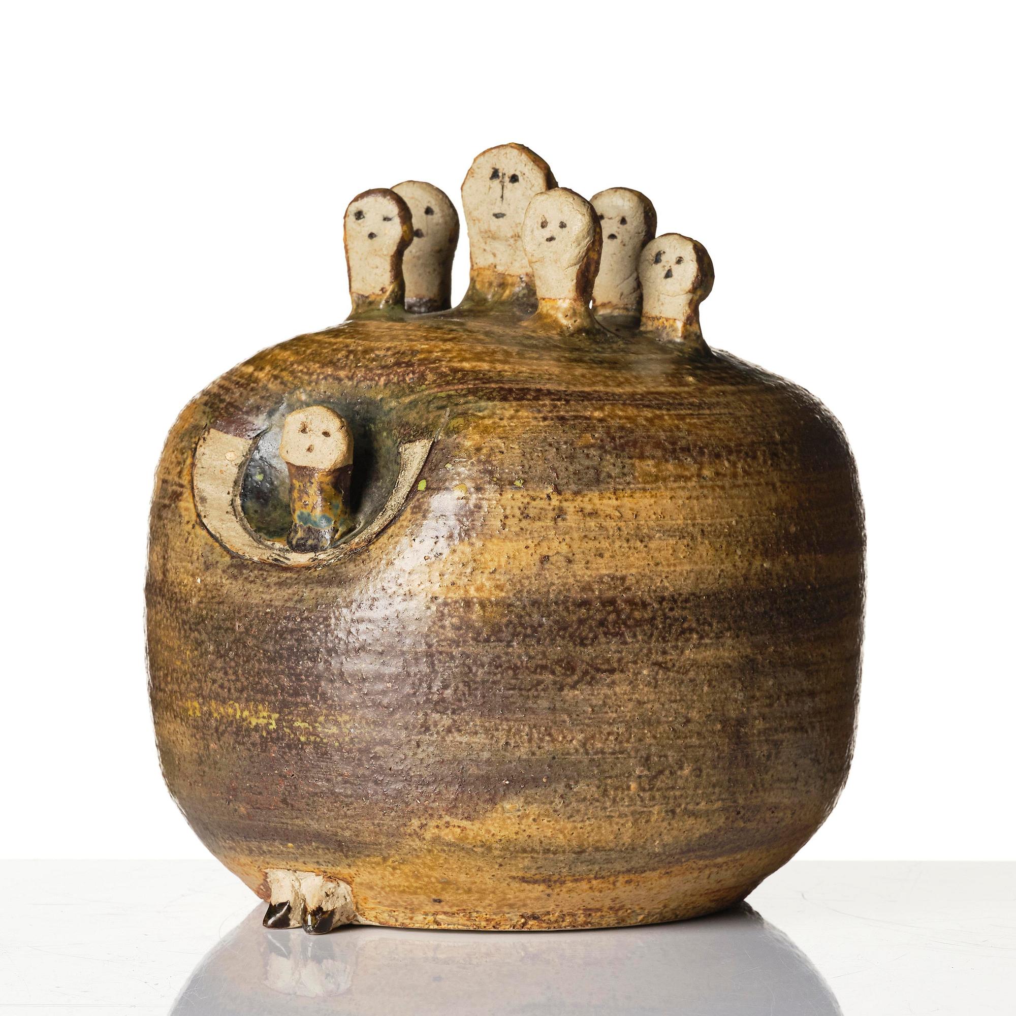 Lisa Larson, a unique stoneware sculpture, Gustavsberg Studio circa 1960.