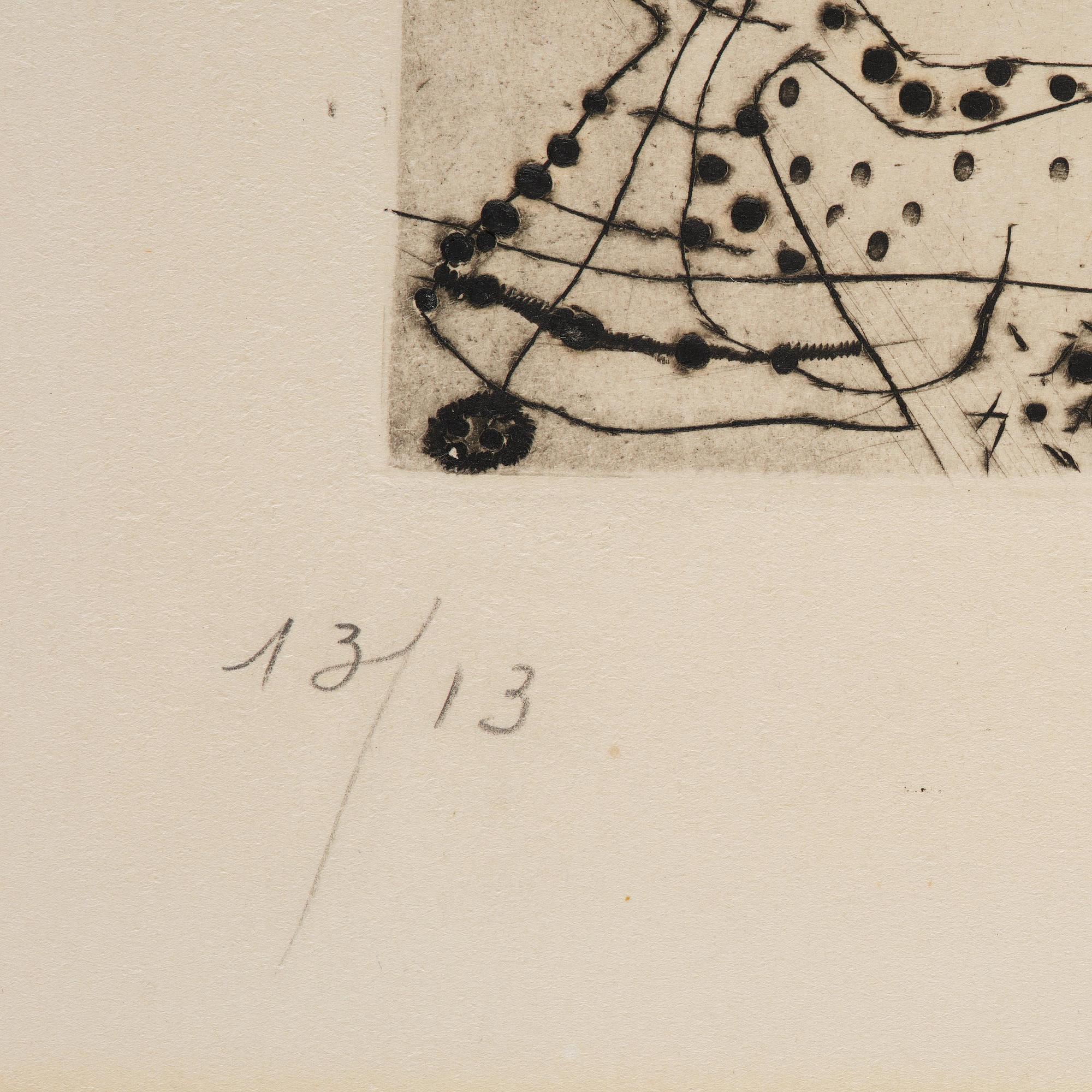 Joan Miró, ”Petite Gravure Noire”.