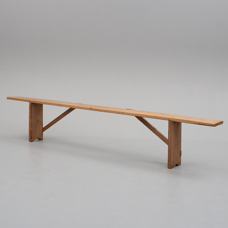 A pair of benches, ca 1900.