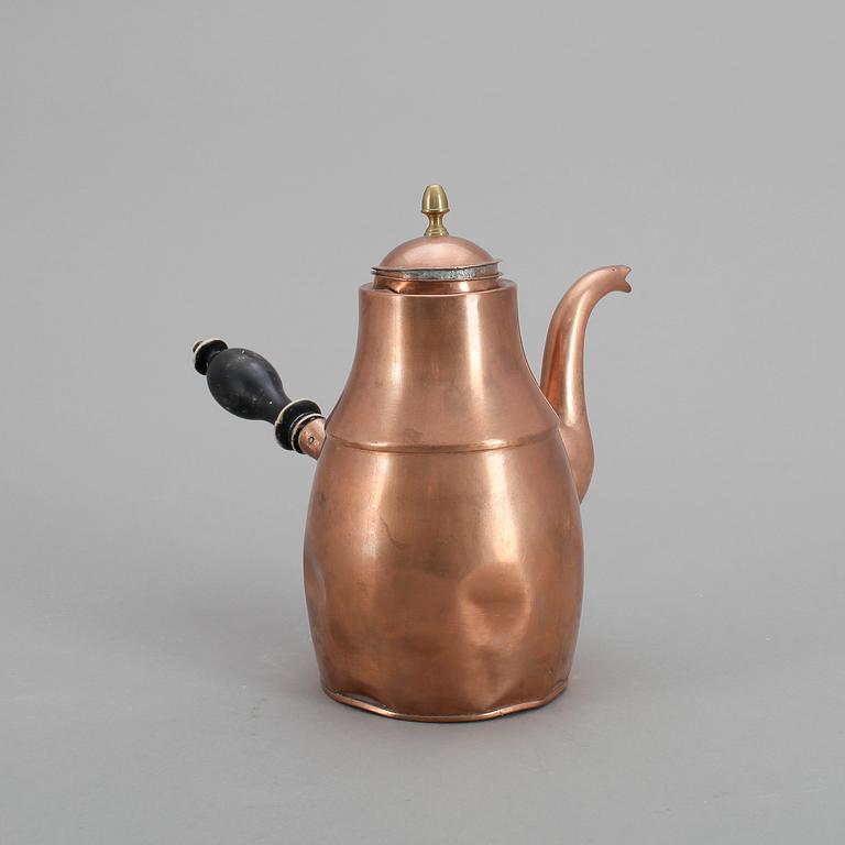 CHOKLADKANNA, koppar, 1800-talets början.