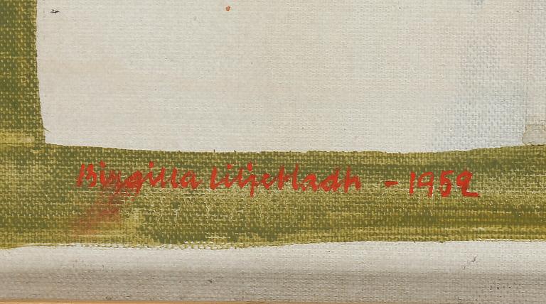 BIRGITTA LILJEBLADH, olja på duk, signerad och daterad 1952.